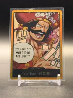 One Piece CCG Gold G Roger Gold Don Alt Art Near Mint - Image 1