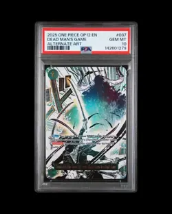 One Piece OP12 Zoro Demon Aura Nine Sword Asura Alt Art PSA 10 - Image 2