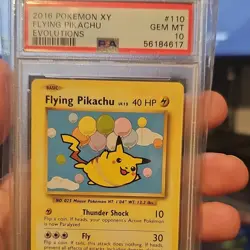 Pokemon Flying Pikachu 110/108 Evolutions Secret Rare PSA 10 English - Image 1