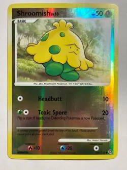 Pokemon Shroomish 108/132 reverse holo diamond and pearl secret wonders - Image 1