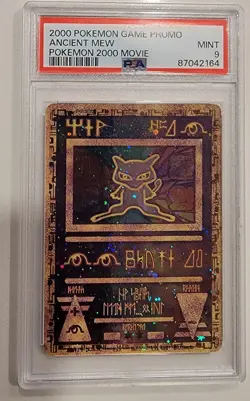 2000 Pokemon Ancient Mew Holo PSA 9 Mint Pokemon Movie Game Promo - Image 1