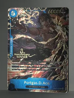 OP07-053 Winner 3rd Anniversary Portgas.D.Ace Promo One Piece Card English - Image 1