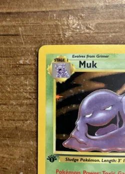 1st Edition Muk Holo Card - NM - Fossil 13/62 - WOTC 1999 Pokemon - Image 5