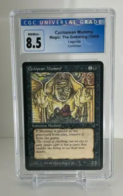 Cyclopean Mummy 1994 Legends Set Graded CGC 8.5 NM/Mint+ MTG Magic Cards - Image 1