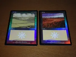 FOIL Lands lot Odyssey Japanese x10 mtg SP,MP [FC] B - Image 2