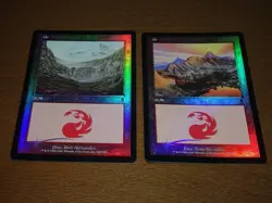 FOIL Lands lot Odyssey Japanese x10 mtg SP,MP [FC] B - Image 5