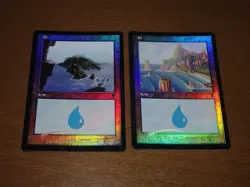 FOIL Lands lot Odyssey Japanese x10 mtg SP,MP [FC] A - Image 3