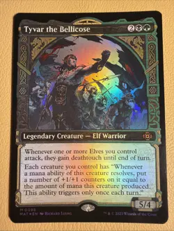 MTG - Tyvar the Bellicose - FOIL SHOWCASE - Leg Creature - MAT #98 - Mythic - NM - Image 1