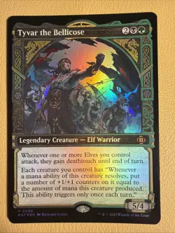 MTG - Tyvar the Bellicose - FOIL SHOWCASE - Leg Creature - MAT #98 - Mythic - NM - Image 2