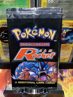 Pokemon TCG Team Rocket Booster Pack *Empty* Vintage WOTC 1999 - 2000 - Image 1