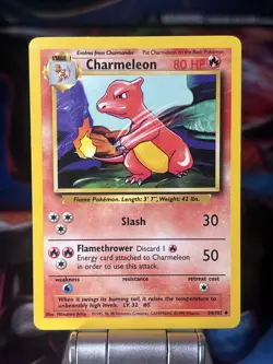 Charmeleon - 24/102 Base Set - Pokemon TCG - 1999 - Image 1
