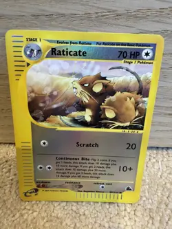 Pokemon Card - Raticate Skyridge 89/144 Reverse Holo (NM/LP) - Image 1