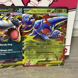 Pokemon Mega Sharpedo + Diancie + Heracross ex Double Rare Phantasmal Flames - Image 3