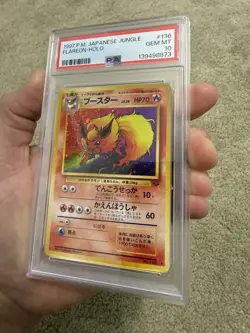 1997 POKEMON JPN JUNGLE #136 FLAREON-HOLO PSA 10 - Image 2