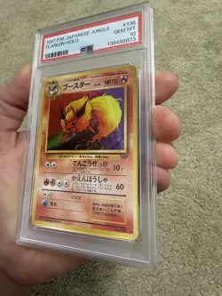 1997 POKEMON JPN JUNGLE #136 FLAREON-HOLO PSA 10 - Image 3