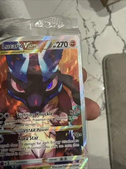 Pokemon TCG Lucario VSTAR SWSH291 Black Star Promo Full Art SEALED - Image 3
