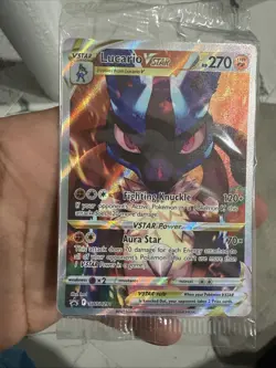 Pokemon TCG Lucario VSTAR SWSH291 Black Star Promo Full Art SEALED - Image 5