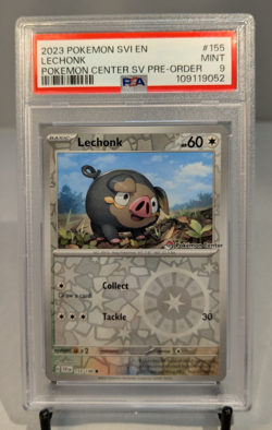 2023 Pokemon Scarlet & Violet Lechonk #155 Pokemon Center Promo PSA 9 - Image 1
