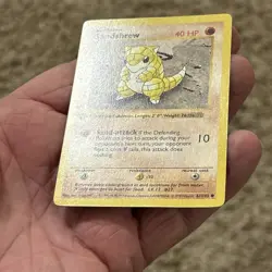 Sandshrew 062/102 1st Edition Base (Shadowless) Never Played (NM) *Grey Stamp* - Image 3