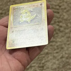 Sandshrew 062/102 1st Edition Base (Shadowless) Never Played (NM) *Grey Stamp* - Image 4