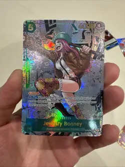One Piece CCG Jewelry Bonney OP12-118 Manga Alternative Art English Custom Card - Image 1