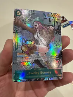 One Piece CCG Jewelry Bonney OP12-118 Manga Alternative Art English Custom Card - Image 2