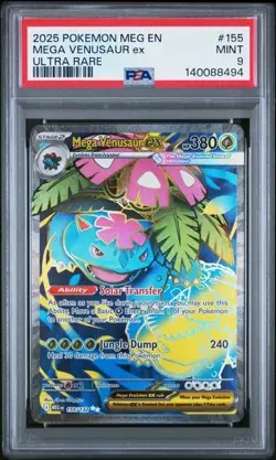 MEGA VENUSAUR ex 155/132 Ultra Rare Pokemon Mega Evolution PSA 9 Mint *hlb - Image 1