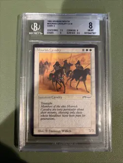 Magic MTG Arabian Nights Moorish Cavalry (Dark) BGS 8 NM-MT - Image 1