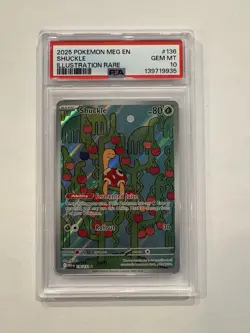 Pokemon 136/132 Shuckle Mega Evolution Illustration Rare PSA 10 - Image 1