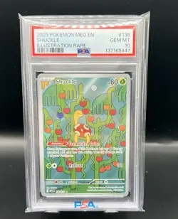 Shuckle 136/132 Illustration Rare Pokemon Mega Evolutions PSA 10 - Image 1