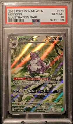 2023 Pokemon 151 #174 Nidoking Illustration Rare PSA 10 - Image 1