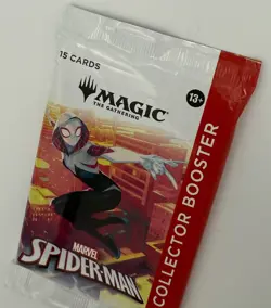 Magic The Gathering Marvel Spiderman Collector Booster Pack Sealed In Hand MTG - Image 3