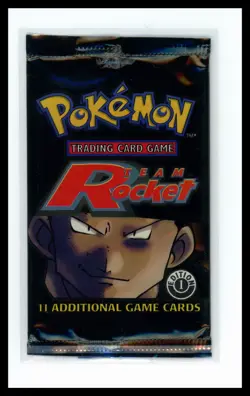 1st Edition Team Rocket Booster Pack Giovanni 2000 EMPTY WOTC Pokemon NO CARDS - Image 1