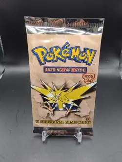 HEAVY Pokemon Fossil 1st Edition Booster Pack WOTC (Zapdos Art) 21.00g* GengarU! - Image 1