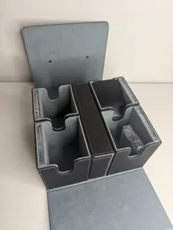 Commander Deck Box for MTG 400+ Double Sleeved Cards w Dice Tray Faux Leather - Image 3
