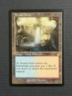Magic The Gathering Steam Vents Retro Frame Ravnica Remastered Non-foil - Image 1