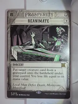 Reanimate - R18 - MTG - Outlaws of Thunder Junction: Breaking News (OTP) - Image 1