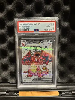 PSA 10 Charizard ex 125/108 SR sv3 Ruler of the Black Flame Pokemon Card Japan - Image 1