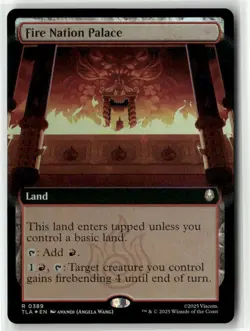 MTG Fire Nation Palace 0389 Foil (Extended Art) Avatar TLA NM - Image 1