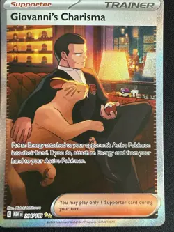 Giovanni’s Charisma 204/165 - SAR - SV 151 - Pokemon TCG - Full Art Trainer Card - Image 1