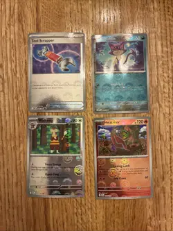 Pokemon White Flare Lot Of 4 Pokeball Reverse - Image 1