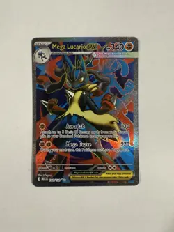 Mega Lucario Ex 160/132 Pokemon Mega Evolutions Full Art Illustration Rare MINT - Image 1
