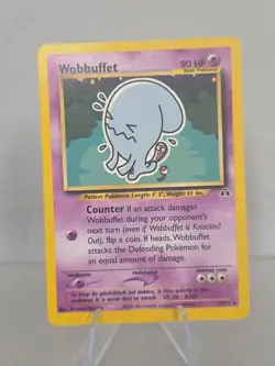 Wobbuffet Pokemon 35/75 Rare Neo Discovery Non-Holo Unlimited - Image 1