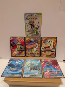 Pokemon EX Full Art Bundle TCG English Illustration Rare 7 Cards - Image 1