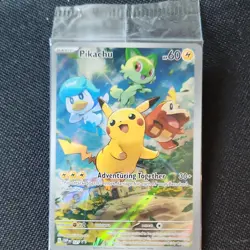 Pokemon Pikachu Promo Card SVP 027 Scarlet & Violet Holo 2023 English - Image 1