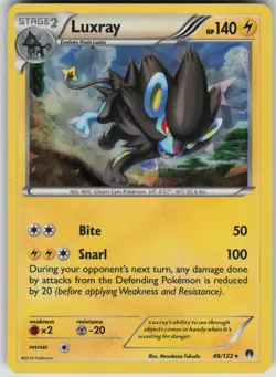 Pokemon TCG Luxray Rare XY - BREAKpoint 46/122 - Image 1