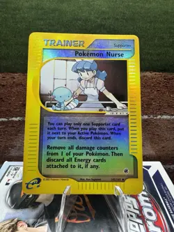 Pokemon Nurse 145/165 Reverse Holo Expedition Base Set Uncommon - Image 1