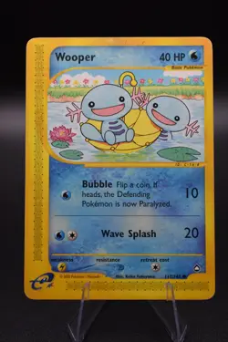 Pokemon TCG Wooper 117/147 Aquapolis Regular E-Series LP Ungraded - Image 1