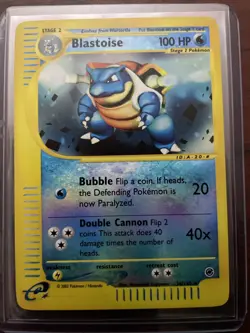 Pokemon TCG Blastoise Expedition 36/165 Reverse Holo Card NM - Image 2