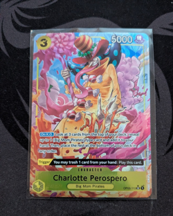 One Piece Charlotte Perospero Alternate Art OP03-113 Pillars of Strength Foil AA - Image 1